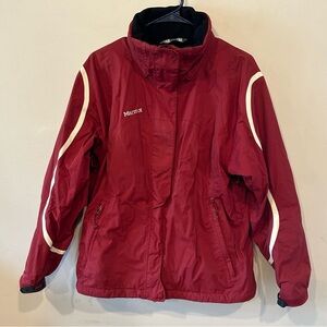 Marmot warm red winter ski coat medium